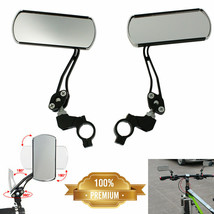 Perfect 2Pcs Bicycle Rear View Mirror Handlebar Safety Rearview Chrome P... - $30.99