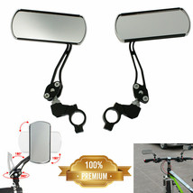 Perfect 2Pcs Bicycle Rear View Mirror Handlebar Safety Rearview Chrome P... - £18.77 GBP