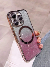 Ombre Glitter MagSafe Case Electroplated Wireless Charging Cover for iPh... - $93.79 MXN+