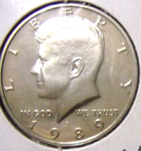 1989-S Kennedy Half Dollar - Cameo Proof - £4.01 GBP