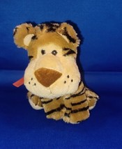 Just For You Tiger Plush Stuffed Animal Tan Brown Black Stripes Small Sitting - £5.42 GBP