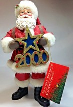 Possible Dreams Clothtique Santa Greeting the Millennium 2000 Lighted Star Music - £30.54 GBP