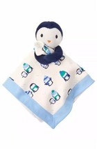 Gymboree Blue Penguin Baby Essentials Blanket Plush Security Lovey 2016 NEW - £61.91 GBP
