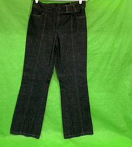 Kenneth Cole Women’s Slide Buckle Front Leg Seam Bootcut Jeans Size 10 - £14.32 GBP