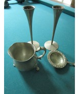SET SOLINGEN TOWLE PEWTER NEWBURY PAIR CANDLE HOLDER AS LOT 5 PCS - €64,16 EUR