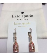 Kate Spade New York Rose Gold Tone Make Magic Champagne Drop Earrings W/... - $69.00