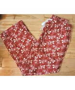 Disney Parks Red Flannel Lounge Pajama Pants Mickey Mouse Print Womens S... - $26.05 CAD