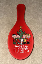 Peanuts SNOOPY &amp; The Gang Merry Christmas Tree Ceramic Red Kitchen Spoon... - £16.01 GBP