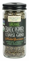 Frontier Natural Products Pepper, Og, Black, Coarse Grind, 1.76-Ounce - £9.67 GBP
