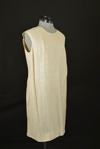 Vintage Beige Charlotta of California Sleeveless Silver Sparkle Dress - $44.99