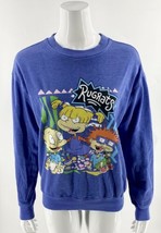 Nickelodeon Sweatshirt Top Size Small Blue Rug Rats Graphic Pullover Womens - £23.74 GBP