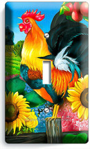 Coutry Farm French Rooster Sunflowers 1GANG Light Switch Plate Kitchen Art Decor - £7.42 GBP