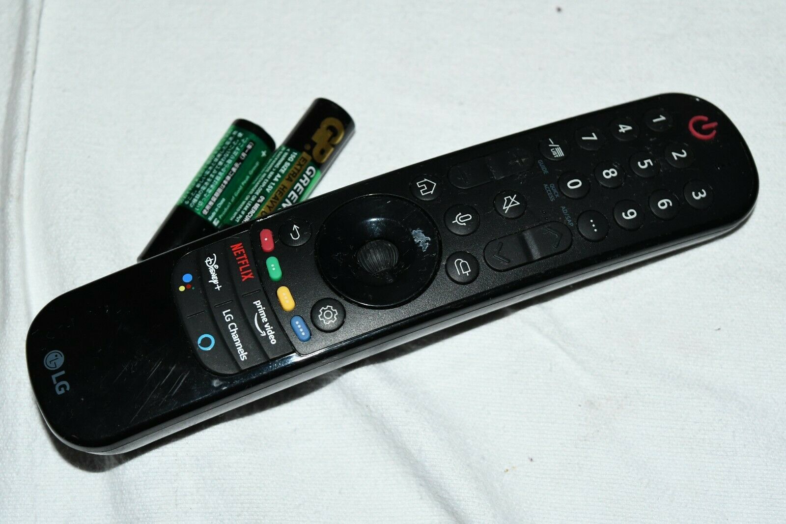 LG Original OEM MR21GA Magic Remote Tested With Batteries - NO BATTERY COVER - $25.11