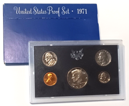 1971 S U.S. Mint Proof Set United States Original Mint Packaging - £11.73 GBP