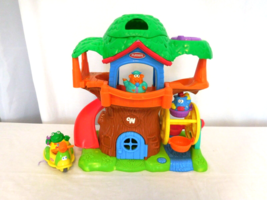  Playskool Weebles Wobble Musical Treehouse + Frog Duck Vehicle Scooter ... - $34.67