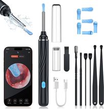 Ear Wax Removal Tool Camera 1080P HD 6 LED Lights Picks Cleaner Set iOS ... - $10.44