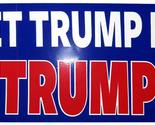 Wholesale Lot of 6 Let Trump Be Trump Blue Decal Bumper Sticker - $8.88