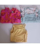Lot Of 3 Carter&#39;s Child Of Mine Rompers Baby Girl Size 12M - $218.62 MXN