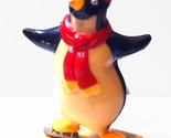 Vintage Plastic Penguin On Ice Skates Baking Soda Holder Top Only ! (Cir... - $9.48