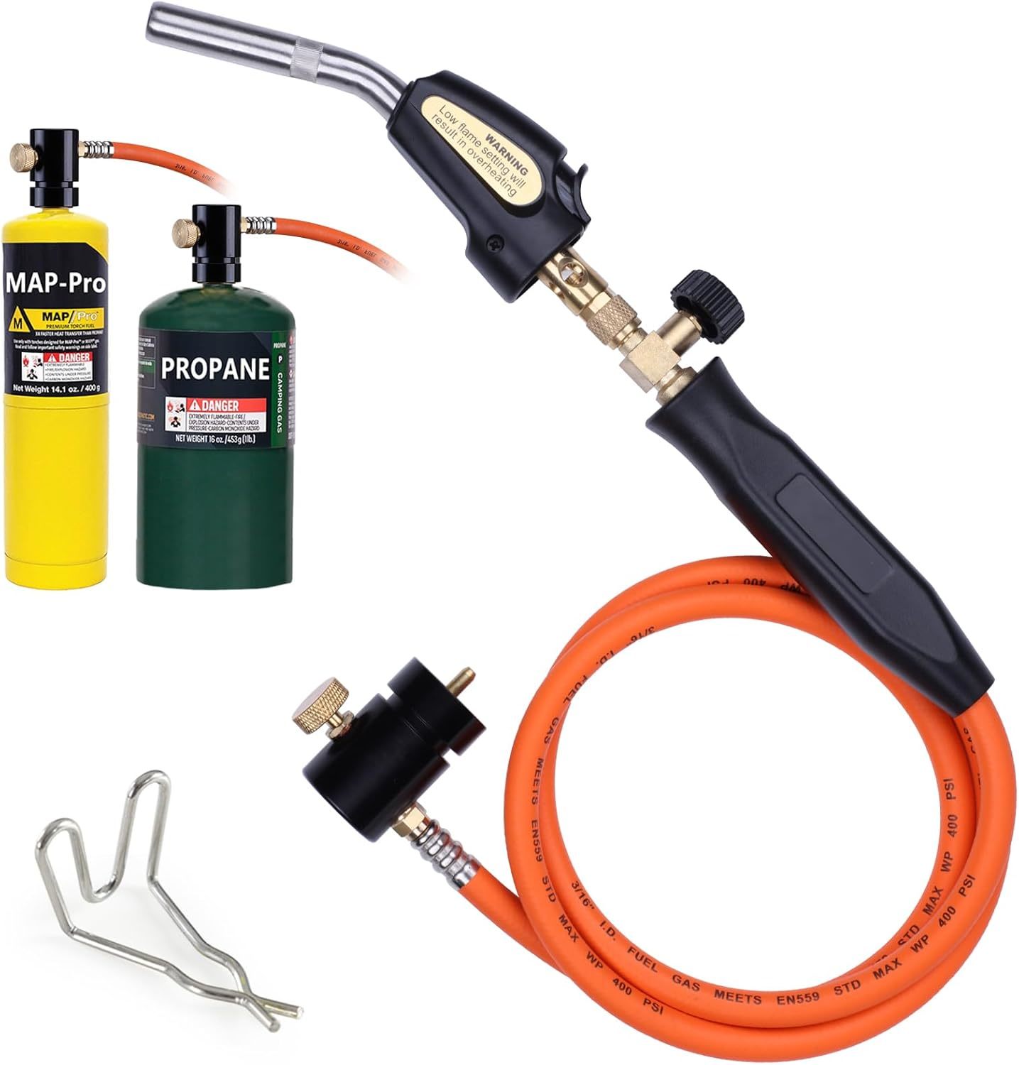 Propane Torch Hose Kit 3.6Ft, Mapp Map Gas Torch Kit Trigger Start,, Wit... - $51.95