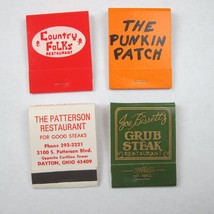 4 Matchbooks Ohio Restaurants Country Folks Punkin Patch Patterson Joe Bissetts - £15.97 GBP