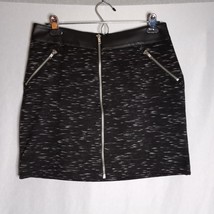 Rock &amp; Republic Y2K Mini Black/White Speck Stripe Women&#39;s Skirt Size S - £14.03 GBP