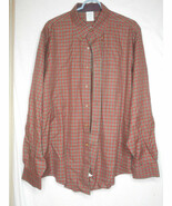 Brooks Brothers slim fit 100% cotton Size XL Red / Green long sleeve Pla... - $79.98