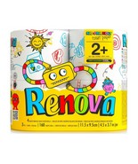 Renova Kids Toilet Paper - 4 Rolls/Pack, 3-Ply, 160 Sheets, Novelty, Car... - £10.21 GBP+