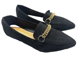 Tilocow Women&#39;s Size 8 M Black Faux Suede Comfort Horsebit Shoes Slip On Shoes - $20.99