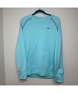 Nike Dri-Fit Sweatshirt XL Blue Thumbhole Pullover Lightweight 633294-430 - $24.99