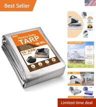 Tarps Heavy Duty Waterproof 16X20 Feet, Extra Thick 16 Mil, Tear &amp; Fade ... - $95.61