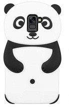 For Samsung Galaxy S9 - Soft Rubber Silicone Skin Case Cover Black White Panda - £10.19 GBP
