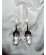 2 Vintage Silver Plated President Collector Spoons by WM Rogers - $20.12 CAD
