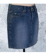 JW Division of Junction West Womens Denim Skirt Size 4 Embroidered Back ... - $15.67