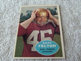 1960 Ralph Felton Topps # 129 Washington Nm / Mint Or Better !! - $39.99