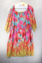Tiana B. Womens Shift Dress Watercolor Multi Color 3/4 Bell Sleeve Midi ... - £8.74 GBP