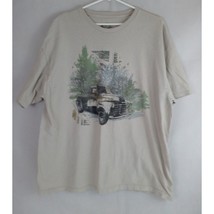 Majestic Hills Men&#39;s Graphic Tee With Pickup Truck Design Size 2XL 100% ... - $14.54
