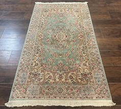 Karastan Rug 3x5 Green Medallion Kirman #712 Original 700 Series Vintage - $990.00