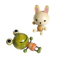 [Rabbit &amp; Frog] - Refrigerator Magnets / Animal Magnets - £10.32 GBP