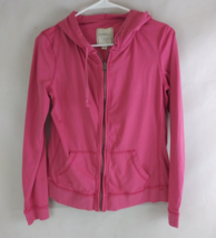 Merona Women&#39;s Pink Full Zip Lightweight Jacket Size Medium - £9.91 GBP