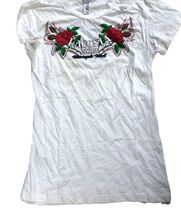 RETRO Bike Week Motorcycle T Shirt Women S Adult  2012 Laconia Rose - $24.00