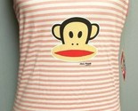 Paul Frank Women&#39;s Pink Stripe Tank Top Monkey Rare Size Large NEW NWT F... - £11.29 GBP