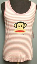 Paul Frank Women&#39;s Pink Stripe Tank Top Monkey Rare Size Large NEW NWT F... - £11.25 GBP