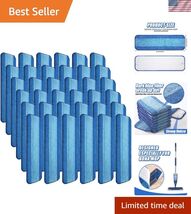 40 Pieces Microfiber Cleaning Pads Compatible with Bona Mop Reusable 18 ... - $102.46