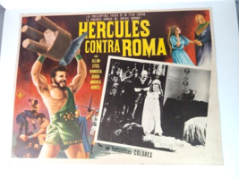 1964 Hercules Against Rome Movie Lobby Card Mexico 16 1/2 x 13&quot; - £7.87 GBP