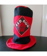 Vintage 90s Red Dog Beer 13&quot; Fleece Round Top Hat Rare - $1,173.51 MXN