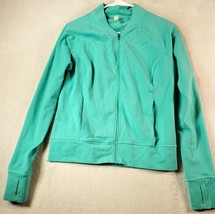 Lucy Jacket Womens Size Medium Green Polyester Long Sleeve Pockets Full ... - £15.80 GBP