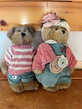 Lot of Boyds Bailey &amp; Friends Brown BAILEY in Pink &amp; Green &amp; Edmund T. Jointed - £11.93 GBP