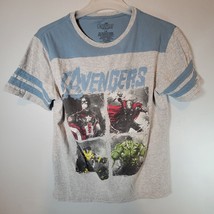 Marvel The Avengers Shirt Mens L Iron Man Hulk Captain America Thor Thro... - $13.99