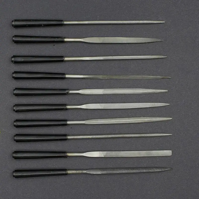 10Pcs  Steel Needle File Set Files Repair Tool For  Gl Stone Jewelry  Carving Cr - £135.39 GBP